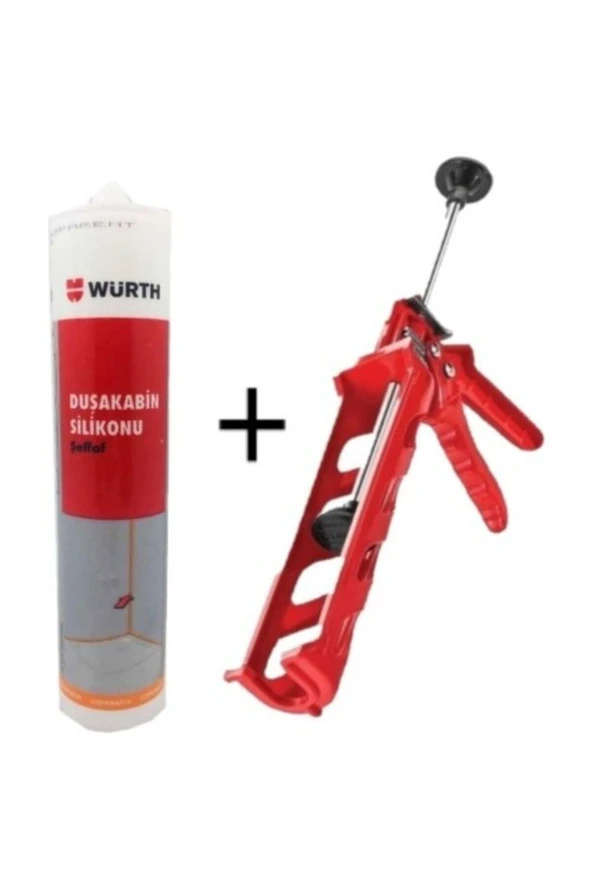 Würth  Şeffaf Duşakabin Silikon + Tabanca Seti ürün görseli 1