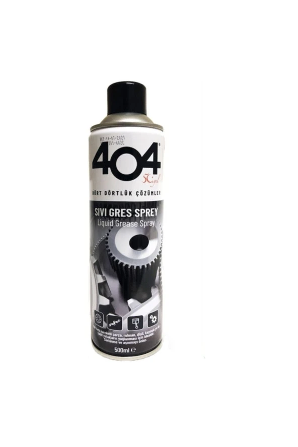 404 Sıvı Gres Yağı Sprey 400 Ml ürün görseli 1