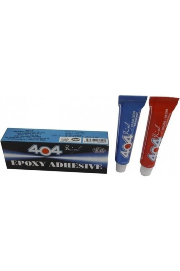 404 Plastik ,Çelik, Cam, Porselen ,Tahta Yapıştırıcı No:1 16 gram ürün görseli 1
