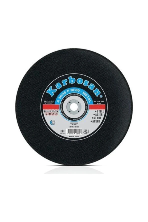 Metal (nk) Sabit Tezgah Kesme Diskleri 350x3.5x25.4 Mm ürün görseli 1