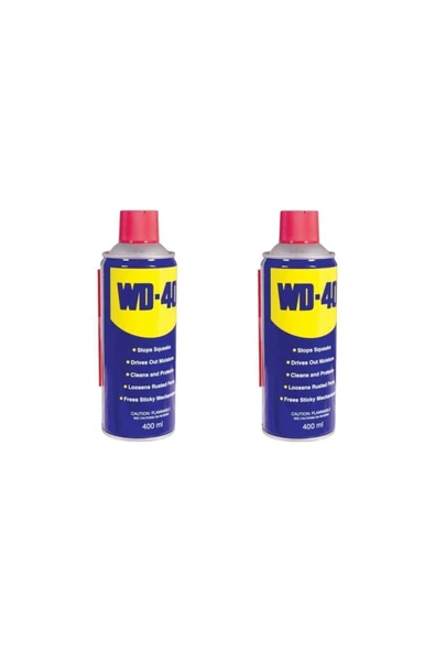 Henkel WD-40 Çok Amaçlı Sıvı, Yağ Çözücü, Pas Sökücü, Temizleyici ve Koruyucu, 400ml x 2 Adet ürün görseli 1