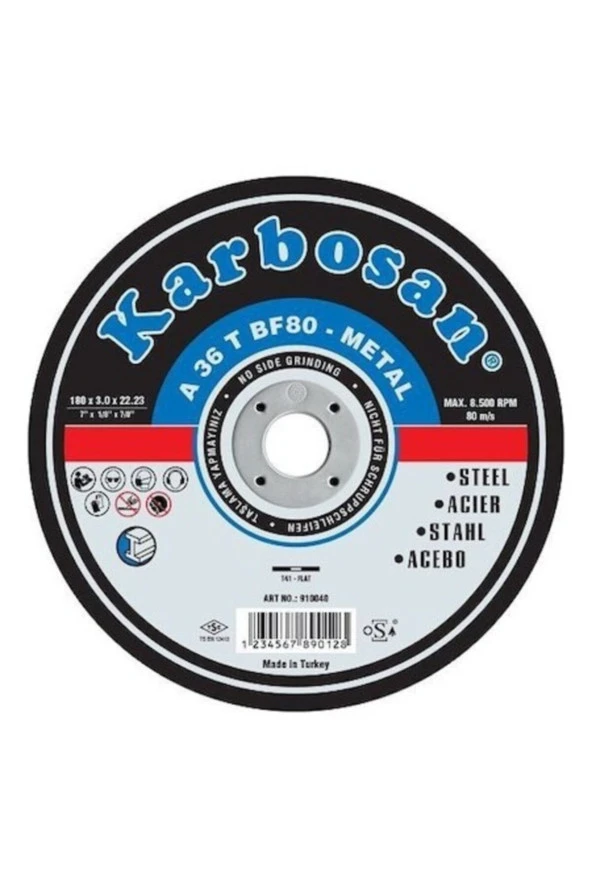 Metal Kesme Kesici 180x3x22 Mm 5 Adet ürün görseli 1