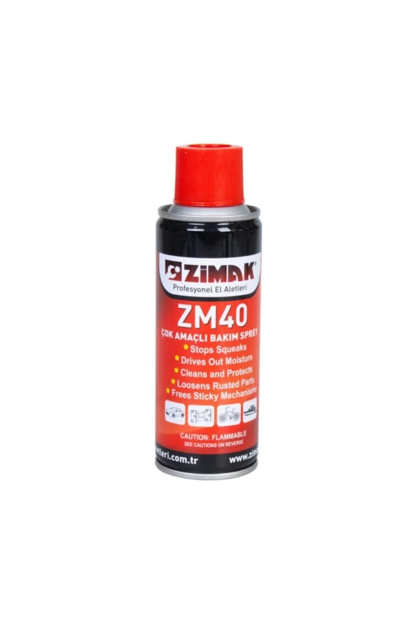 Çok Amaçlı Bakım Yağlama Pas Sökücü Sprey 200ml Zm40 Zmk-1286 ürün görseli 1