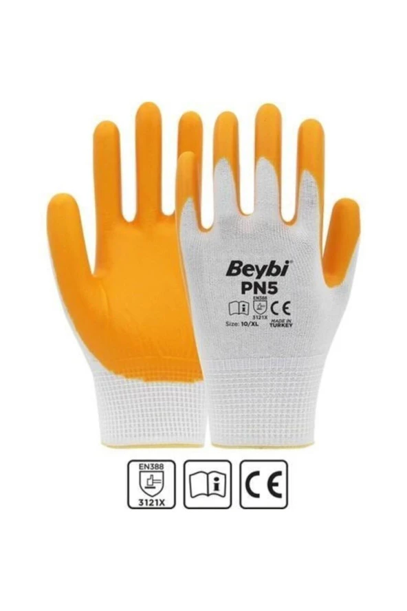 Pn5 Polyester Örme Nitril Iş Eldiveni 1 Çift ürün görseli 1