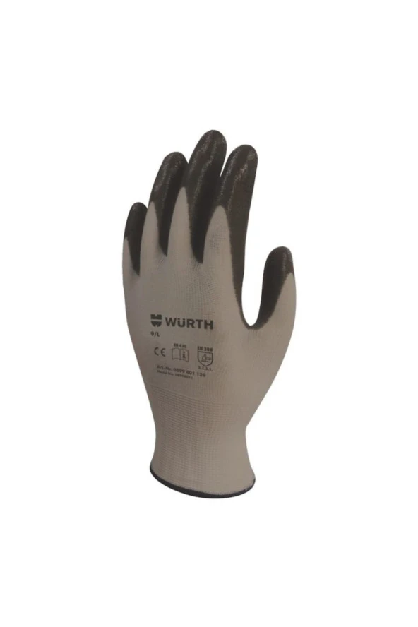 Würth Mekanikçi Iş Eldiveni Siyah 9/large 6 Çift - Resim 2