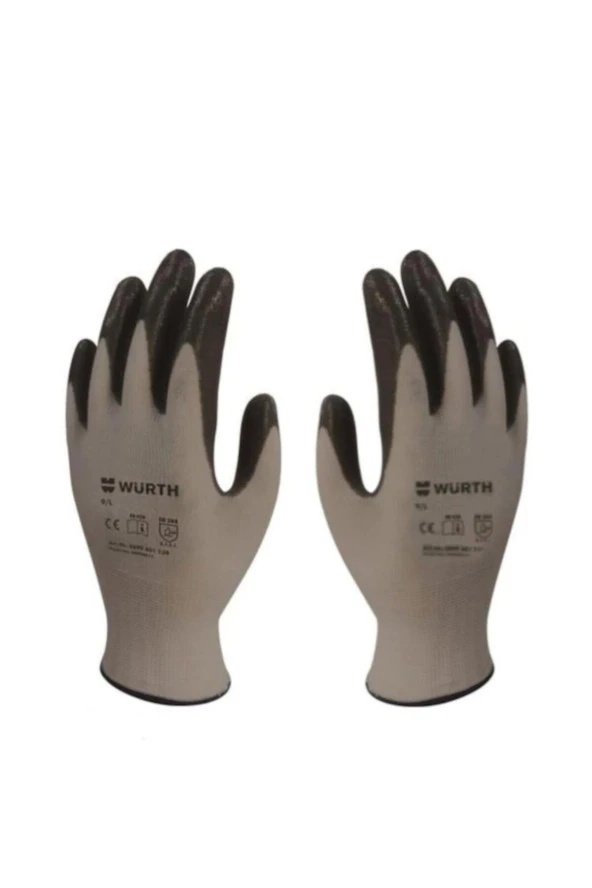 Würth 12 Çift Nitril Iş Mekanikçi Teknisyen Usta Eldiveni (No: 9 - Large) ürün görseli 1