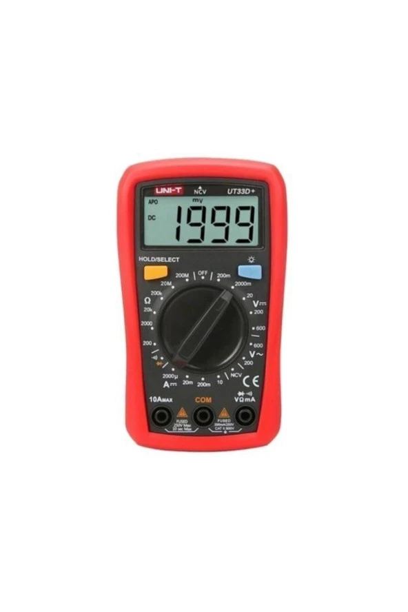 UNIT Ut33d 600v 10a Dijital Multimetre ürün görseli 1