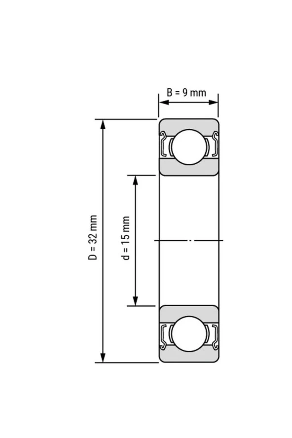 6002 2rs Rulman 15x32x9 10 Adet - Resim 2