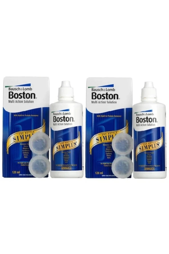 BAUSCH & LOMB Boston Multi Action Simplus Sert Lens Solüsyonu 120 Ml X 2 Adet ürün görseli 1
