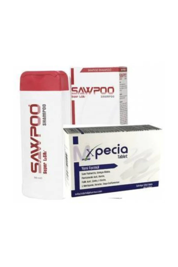 SAWPOO Shampoo 250 Ml+xpecia Erkek 60 Tablet ürün görseli 1