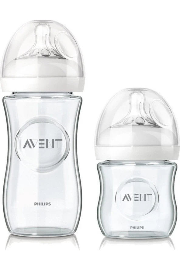 PHİLİPS AVENT Natural Cam Biberon Seti 2'li 240-120 ml ürün görseli 1