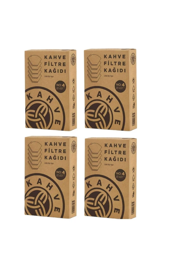 Kahve Dünyası Kahve Filtre Kağıdı 80 Adet x 4 Adet ürün görseli 1