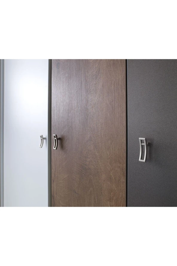 RENGARENK Slim 3 Kapılı Gardrop - Resim 4