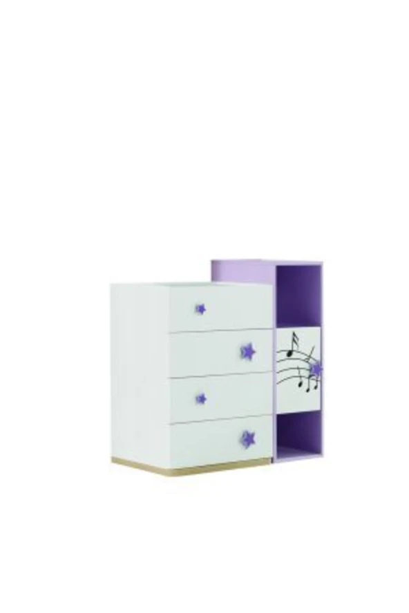 RENGARENK Little Star Aynalı Şifonyer ürün görseli 1