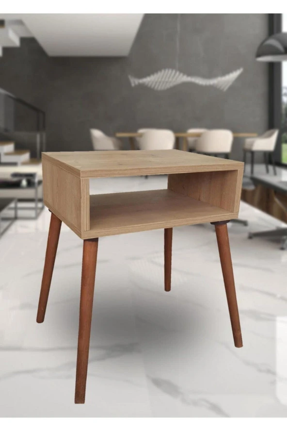 ÜNÜVAR KONSEPT Hybird Home Meşe Çekmecesiz Ahşap Komodin ürün görseli 1