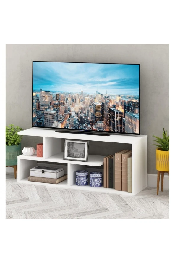 ÜNÜVAR KONSEPT Tv Sehbası - Beyaz - Resim 2