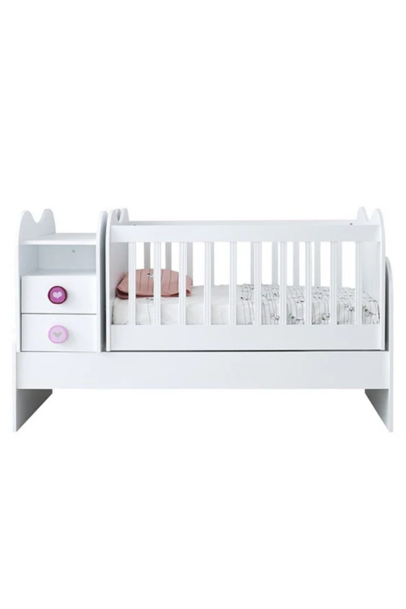 RENGARENK Point Baby Büyüyen Beşik 70x130  cm ürün görseli 1