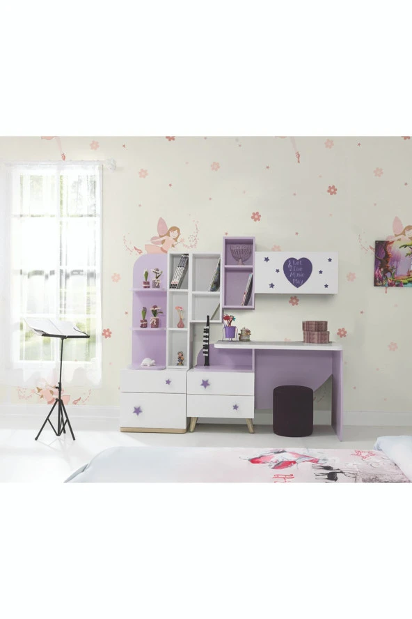 RENGARENK Little Star Kitaplık k2 ürün görseli 1