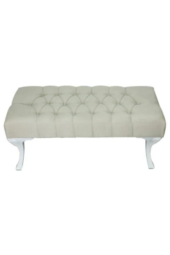 ÜNÜVAR KONSEPT Puf Ayak Ucu Kapitoneli Kapı Önü Antre Bench Puf Gri Boy 90 Cm-En 45 Cm-Yükseklik 42 2 ürün görseli 1