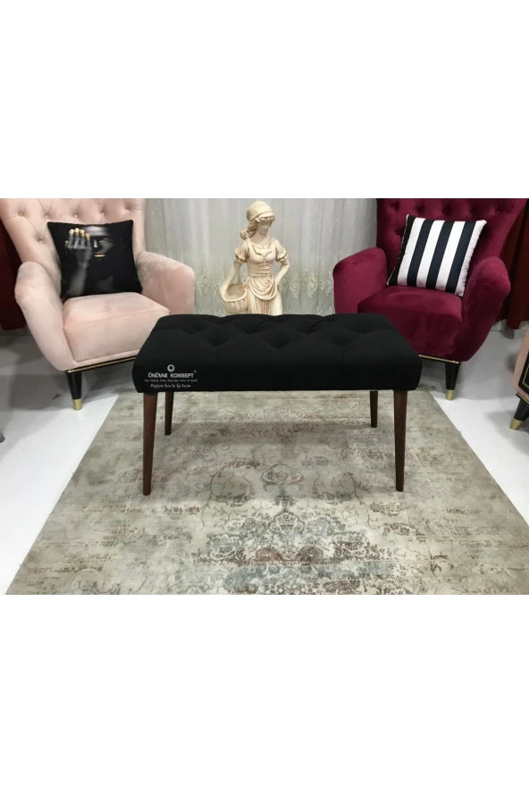 ÜNÜVAR KONSEPT Puf Bench - Ahşap Ayakk2 ürün görseli 1