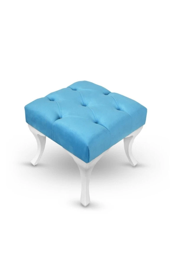 ÜNÜVAR KONSEPT Kapitoneli Kapıönü Ayak Ucu Bench Puf 40 Cm Açık Mavik2 ürün görseli 1