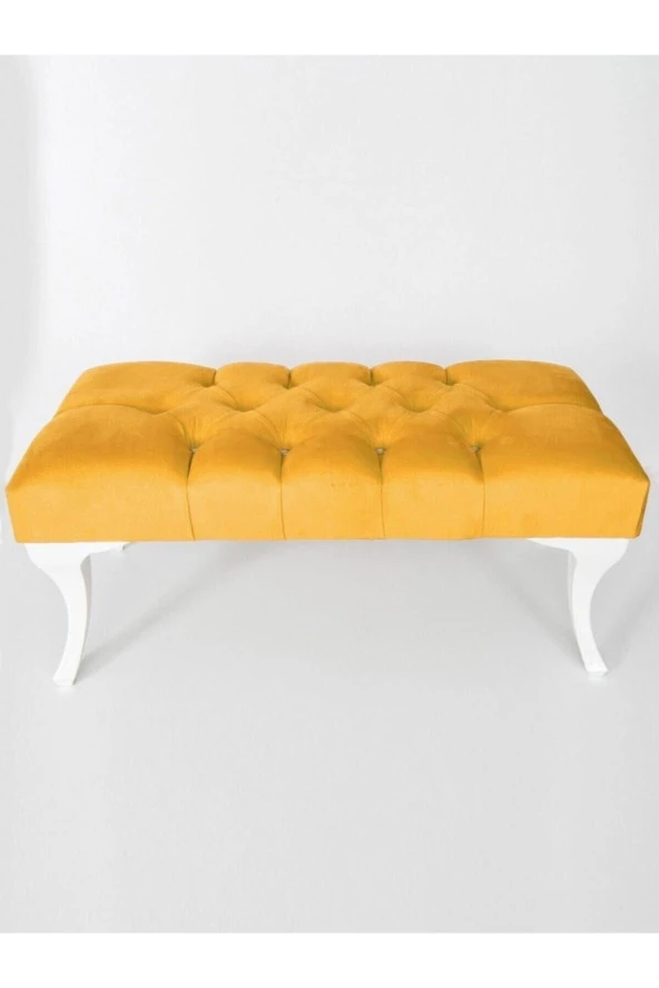ÜNÜVAR KONSEPT  Puf Bench Sarı 90 Cm. 1. Sınıf Silinebilir Antibakteriyel Kumaşk2 ürün görseli 1