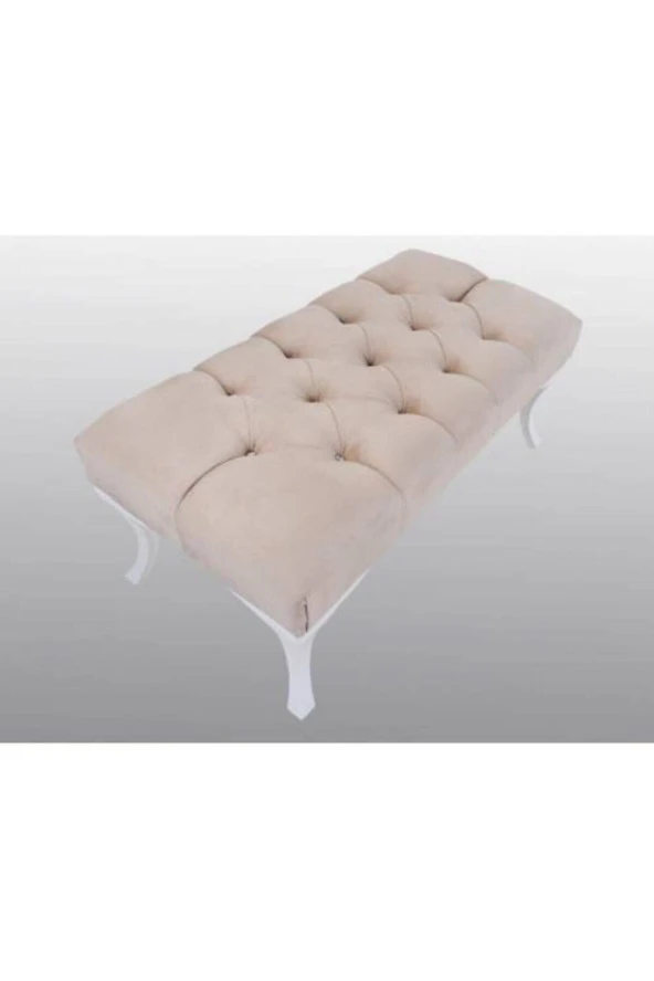 ÜNÜVAR KONSEPT Bej Puf Bench - Resim 2