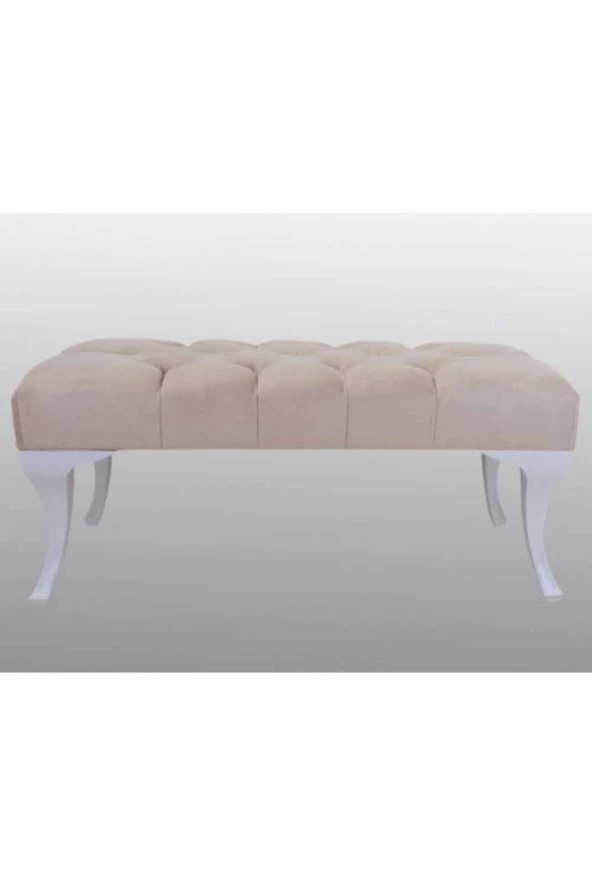 ÜNÜVAR KONSEPT Bej Puf Bench - Resim 3