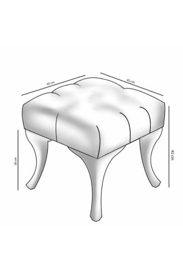ÜNÜVAR KONSEPT Puf Bench - Pembe - Resim 4
