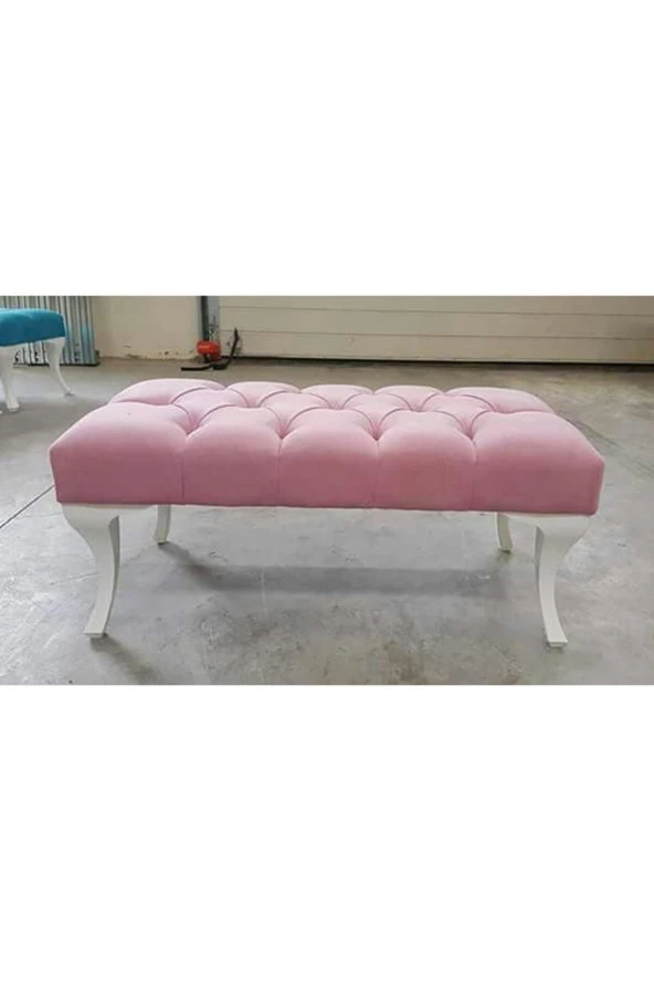 ÜNÜVAR KONSEPT Puf Bench - Pembe - Resim 4