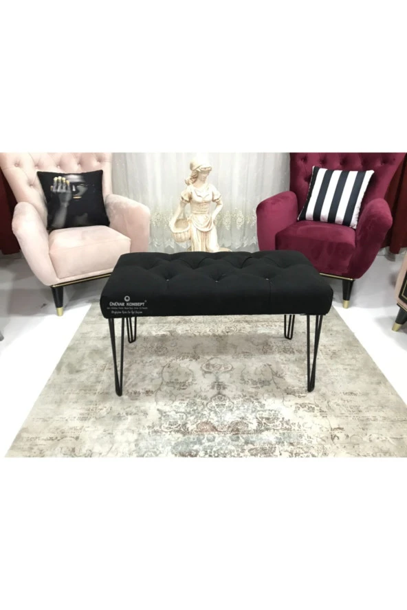 ÜNÜVAR KONSEPT Puf Bench - Metal Ayak ürün görseli 1