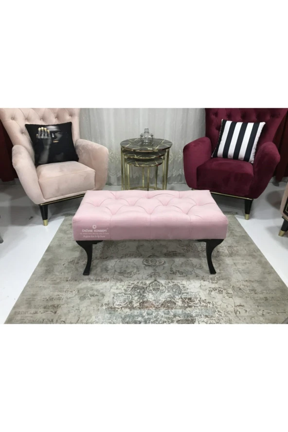 ÜNÜVAR KONSEPT Puf Bench - Siyah Ayak ürün görseli 1