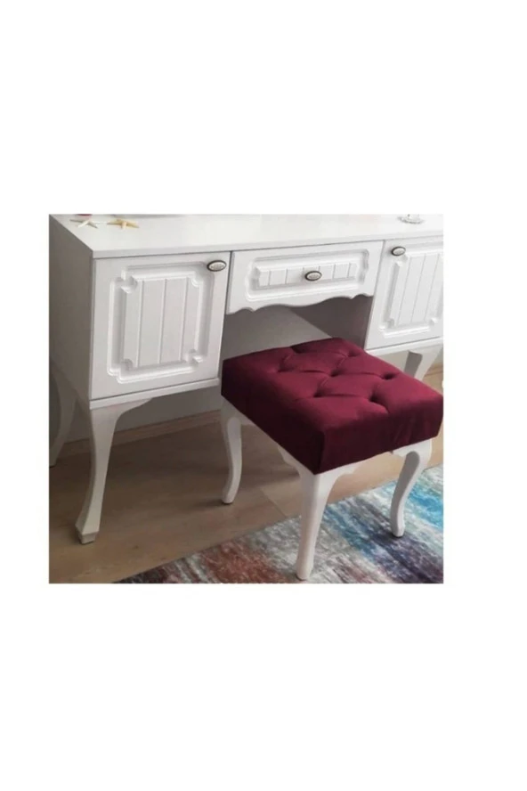 ÜNÜVAR KONSEPT Dekoratif Puf Bench - Bordo ürün görseli 1
