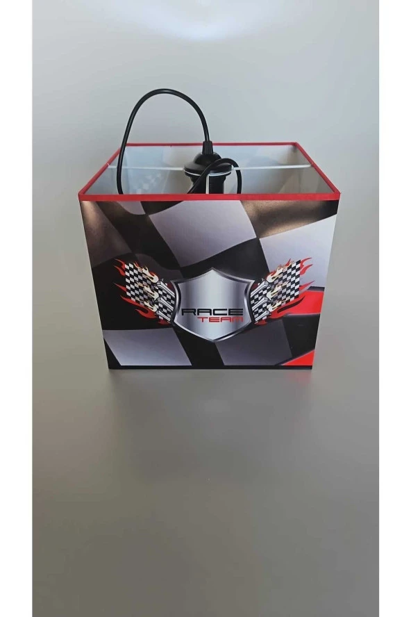 RENGARENK Race Team Çocuk Odası Tavan Lambası ürün görseli 1