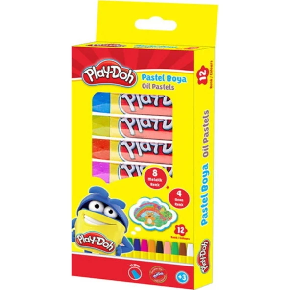 Playdoh Pastel Boya 8 Renk Metalik 4 Renk Neon Play-Pa012 ürün görseli 1