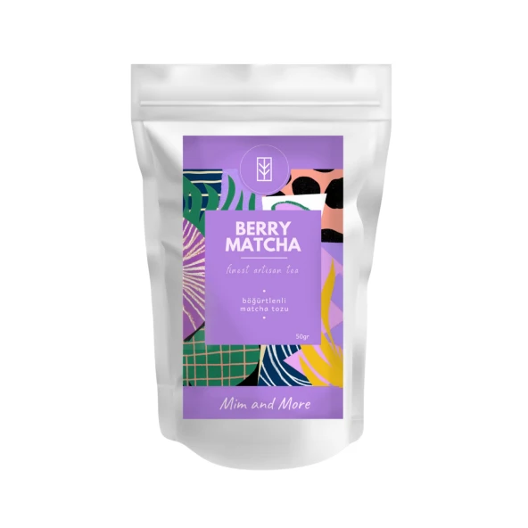 Mim and More Berry Matcha Böğürtlenli Matcha 50 gr ürün görseli 1
