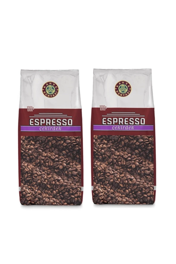 Kahve Dünyası Espresso Çekirdek  Kahve 1 kg x 2 Adet ürün görseli 1