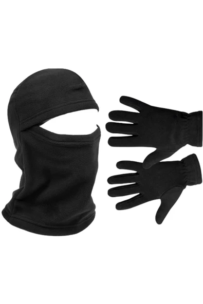 Polar Unisex Kar Maskesi Polar Eldiven Set - Resim 4