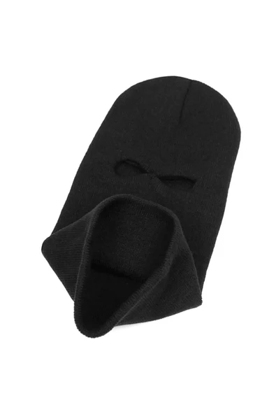 Örme Triko Unisex Siyah Kar Maskesi - Resim 3