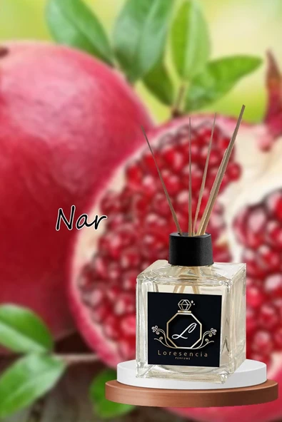 Nar Bambu Çubuklu Oda Ortam Kokusu 50ml ürün görseli 1