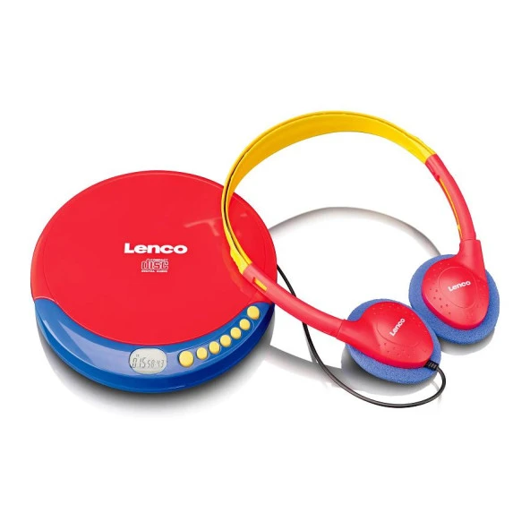 Lenco Taşınabilir CD Çalar Discman Kulaklıklı Şarj Özellikli Çocuklar İçin CD-021 KIDS ürün görseli 1