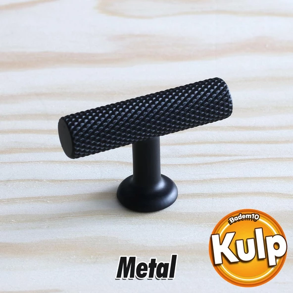 Doruk Kulp Düğme Mobilya Mutfak Dolabı Çekmece Dolap Kulpları Kapak Kulpu Kulbu Siyah Metal ürün görseli 1