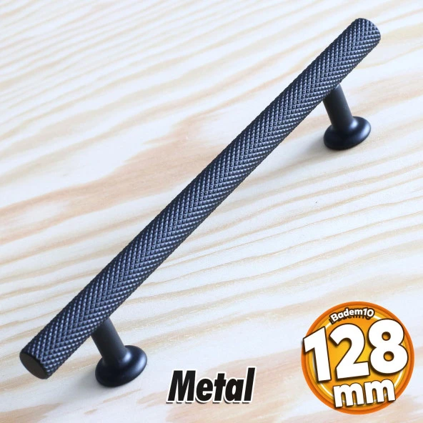 Doruk Kulp Mobilya Mutfak Dolabı Çekmece Dolap Kulpları Kapak Kulpu Kulbu Siyah 128 Mm-12.8 Cm Metal ürün görseli 1