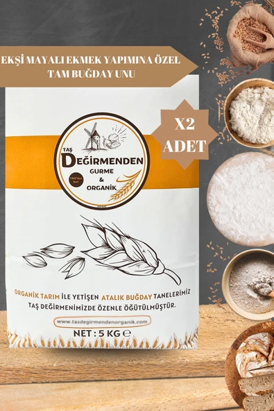 Ekşi Mayalı Ekmek Yapımına Özel Tam Buğday Unu - 10 Kilo ürün görseli 1