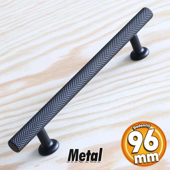 Doruk Kulp Mobilya Mutfak Dolabı Çekmece Dolap Kulpları Kapak Kulpu Kulbu Siyah (96 MM-9.6 CM) Metal ürün görseli 1