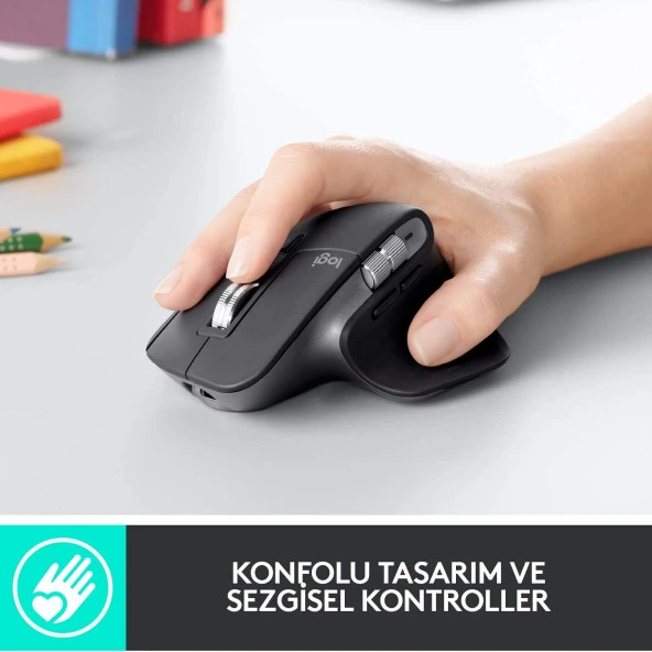 Logitech MX Master 3S - Siyah - Resim 2