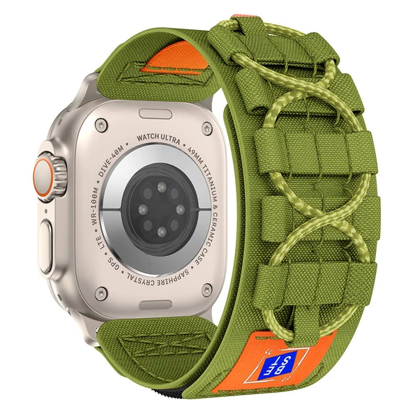 Watch 42mm Uyumlu KRD-99 Özel Dokumalı Hasır Kordon ürün görseli 1