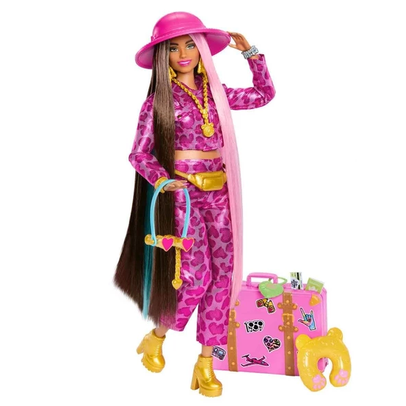 Orjinal Barbie Extra Seyahat Bebekleri Barbie Extra Fly Safari Temalı ürün görseli 1