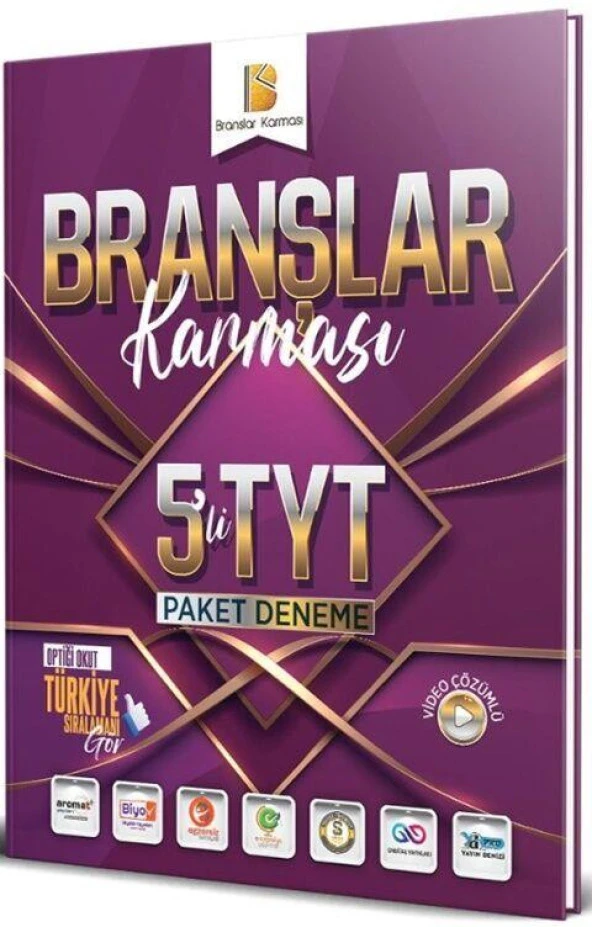 Krallar TYT Branşlar Karması 5 li Paket Deneme Krallar Karması ürün görseli 1