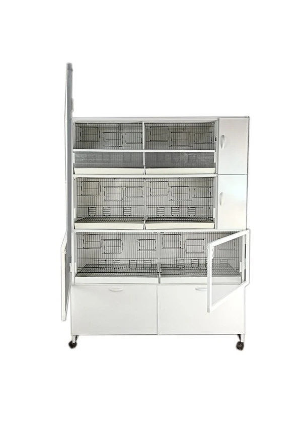 İstanbul Kafes - Model M53D - DOLAP - PVC KUŞ DOLABI – DOLAP KAFES – PVC KAFES – SALMA KAFES (KURULU ürün görseli 1